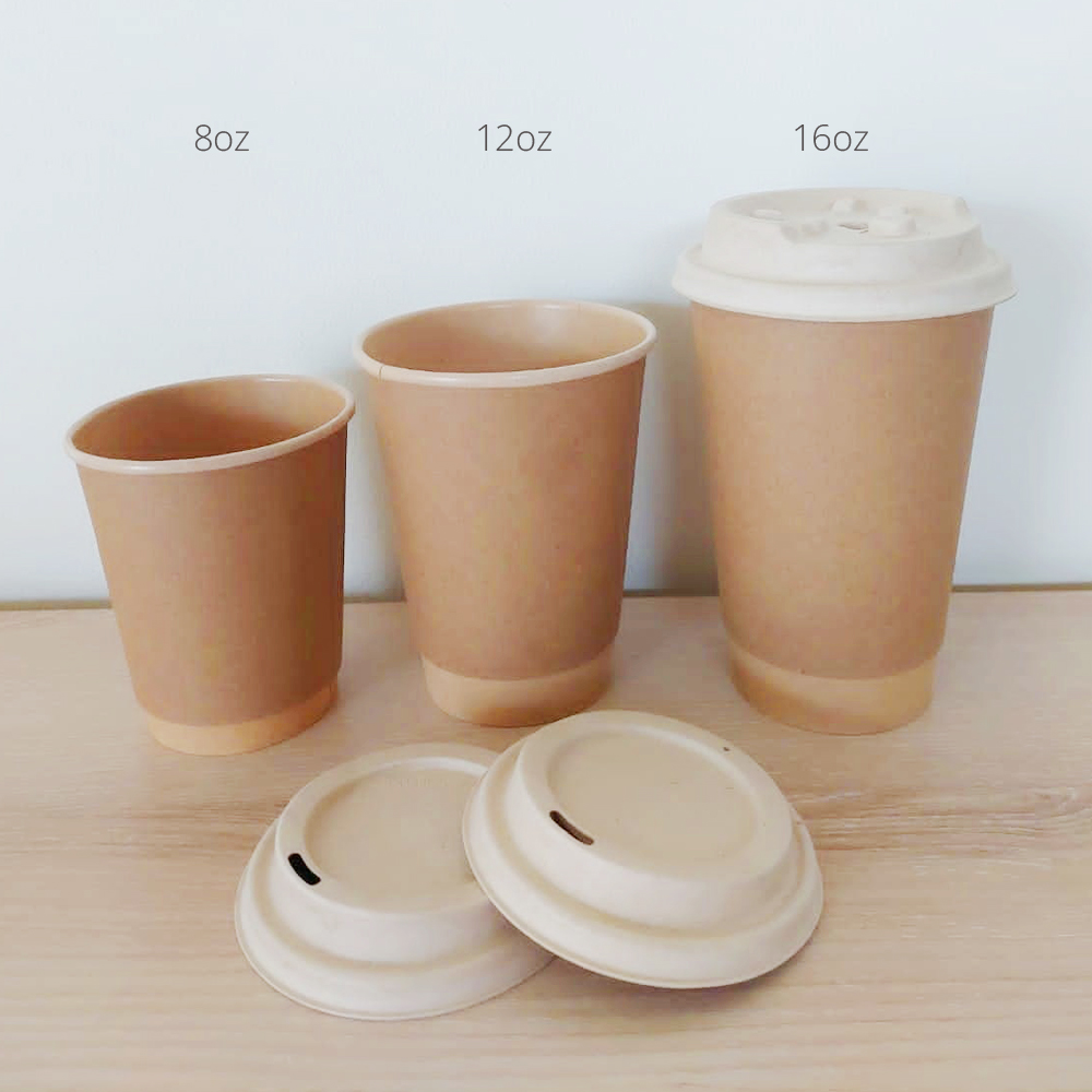 Paper Cup Hot Double Wall Kraft Import Yumico 2480