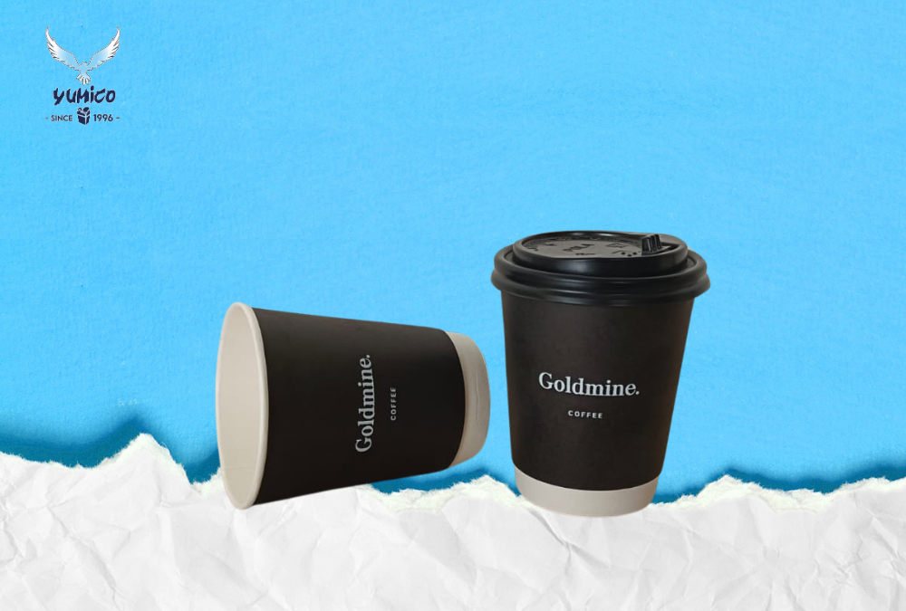 Paper Cup Double Wall Black